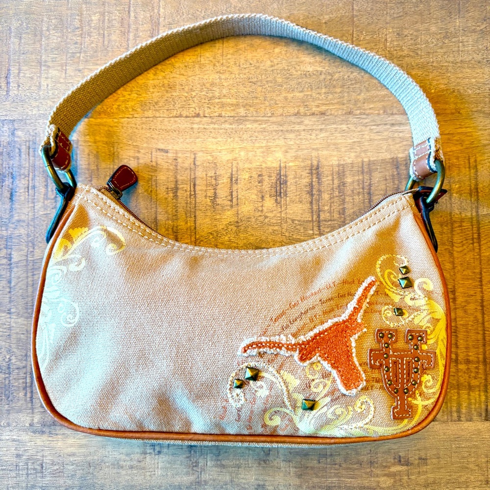 Fossil UT Small Canvas College Purse Bag
University of Texas